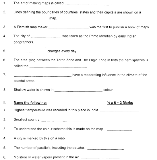 cbse-class-5-social-science-question-paper-set-i